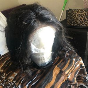 Full lace front wig. 200% density dark brown